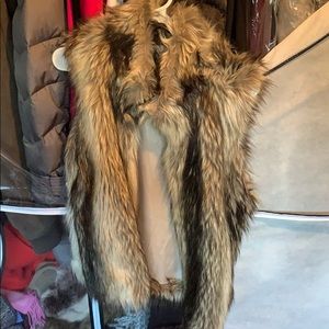 Faux fur vest